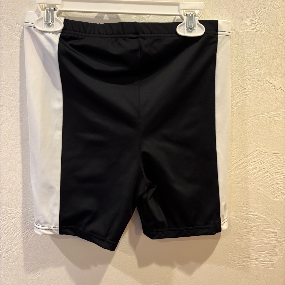 Black and White Athletic Shorts